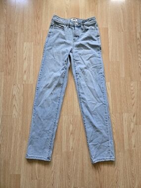 SO Light Blue High-Rise Straight Leg Jeans